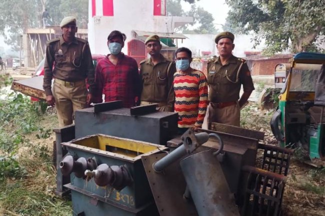 ट्रांसफार्मर चोर गिरोह का भंडाफोड़