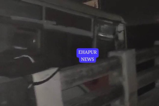 हाईवे से उतरी 40 यात्रियों से भरी रोडवेज बस