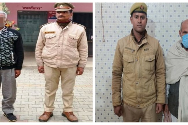 दो वारंटी पुलिस ने दबोचे