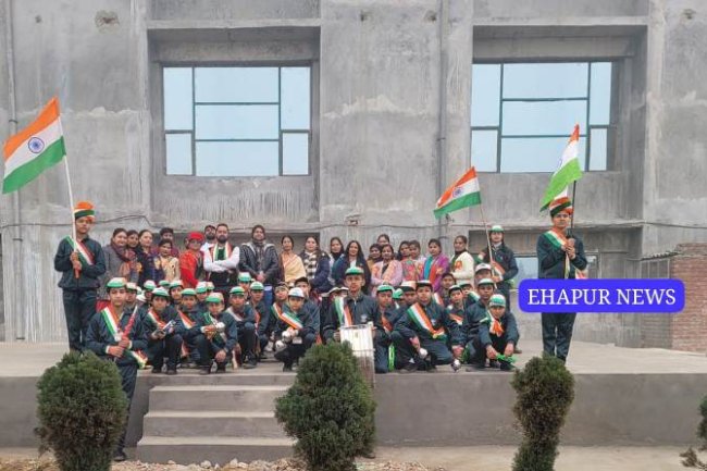 विज़डम पब्लिक स्कूल में मनाया गया गणतंत्र दिवस