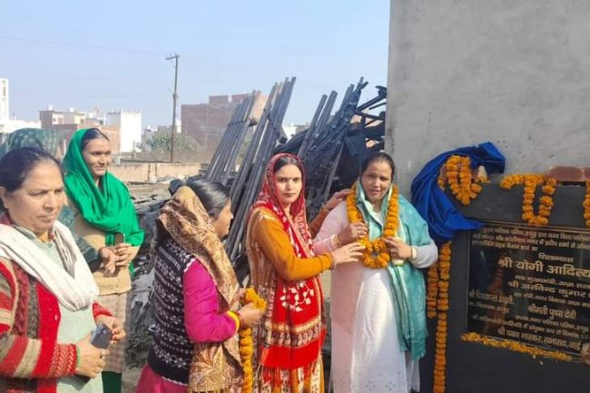 चेयरमैन ने किया सड़क निर्माण का शिलान्यास 