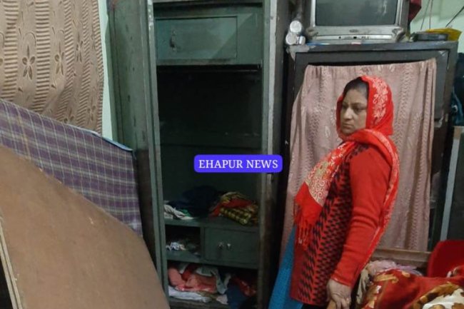 बंद मकान का ताला तोड़कर नकदी व आभूषण चोरी