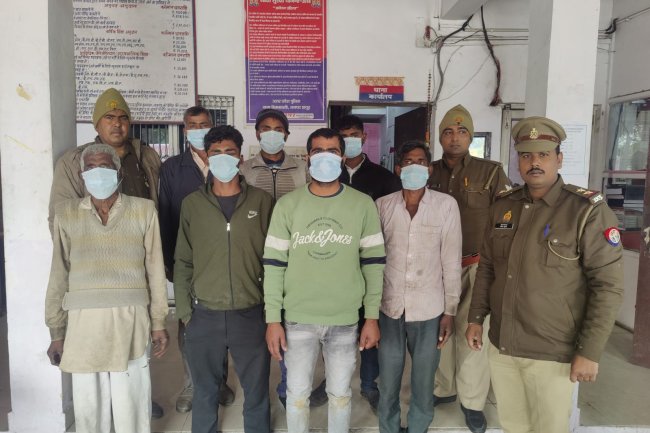 सिम्भावली पुलिस ने 7 वारंटियो को दबोचा