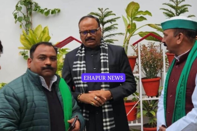 भाकियू संघर्ष के राष्ट्रीय अध्यक्ष ने डिप्टी सीएम से मुलाक़ात की 