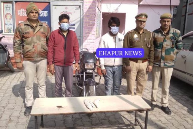 दो वाहन चोरों को पुलिस ने किया गिरफ्तार