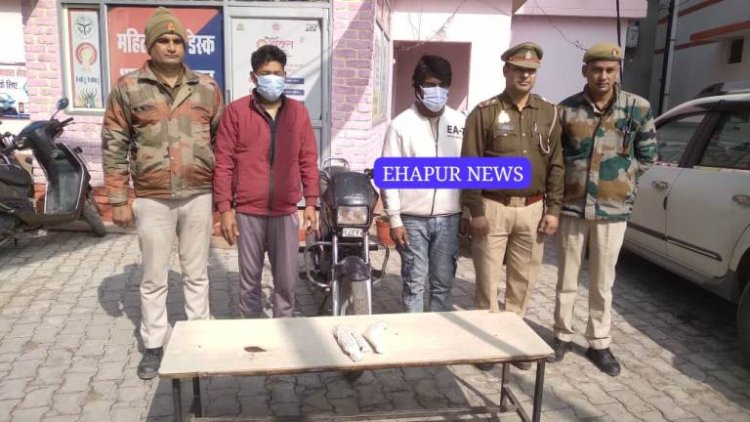 दो वाहन चोरों को पुलिस ने किया गिरफ्तार